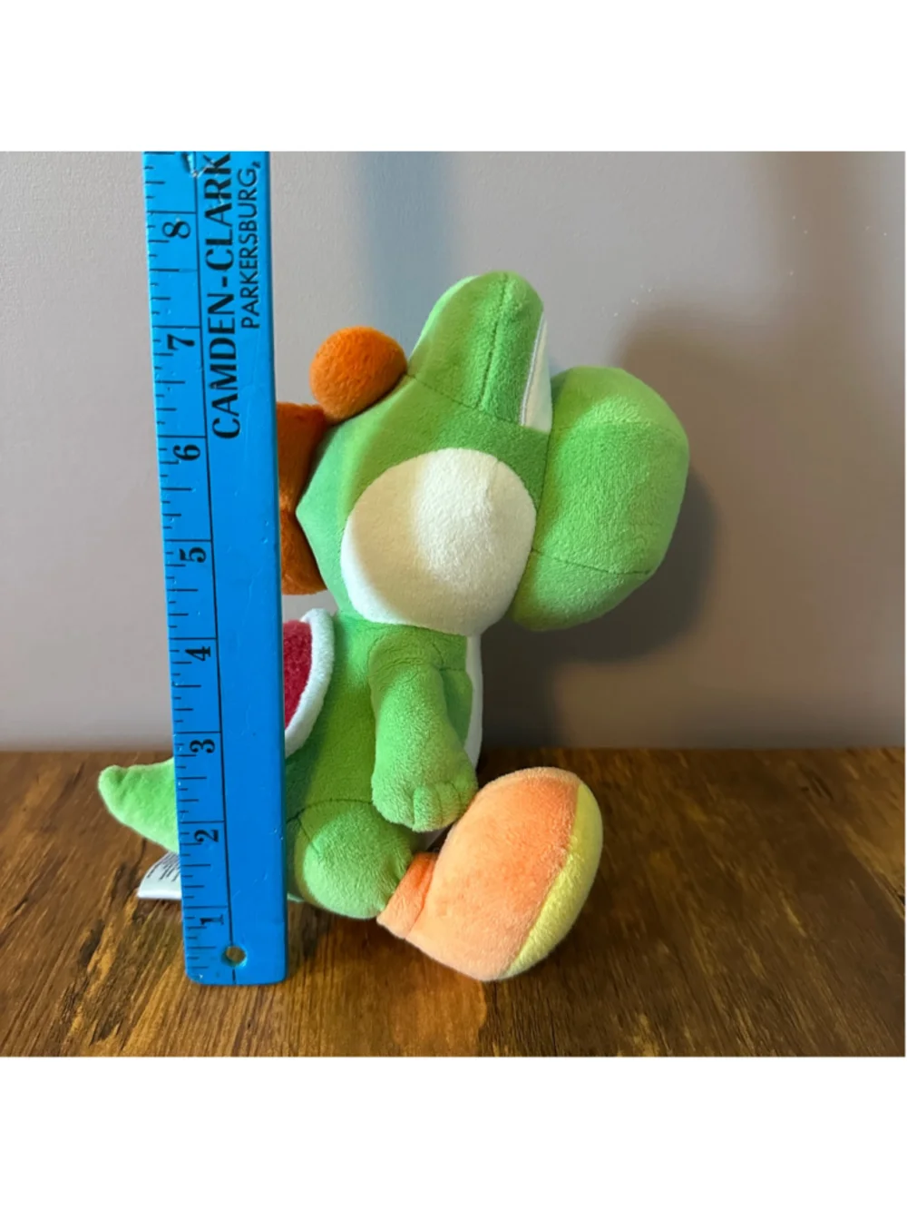 San-Ei Super Mario Yoshi Plush Green Orange Nintendo 8 Inch 2017